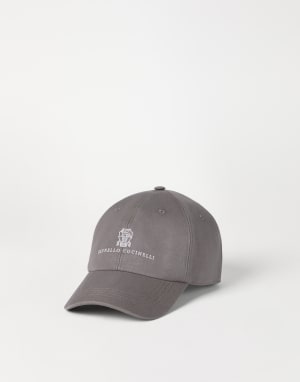 Baseball cap with logo Brown Man - Brunello Cucinelli