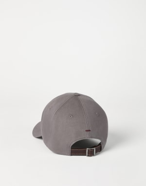 Baseball cap with logo Brown Man - Brunello Cucinelli