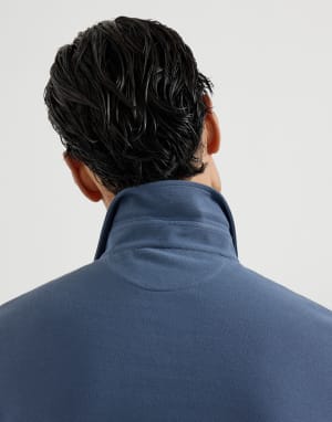 Polo in piquet Azzurro Uomo - Brunello Cucinelli