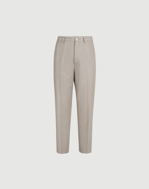 Pantalón de panamá Gris Ceniciento Hombre - Brunello Cucinelli