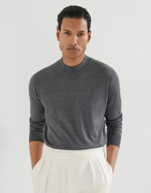 Pull léger Gris Foncé Homme - Brunello Cucinelli