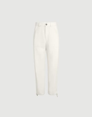 Drill trousers Off-White Man - Brunello Cucinelli