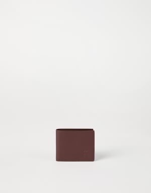 Portefeuille en cuir de veau Marron Homme - Brunello Cucinelli