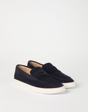 Loafer sneakers Navy Blue Man - Brunello Cucinelli