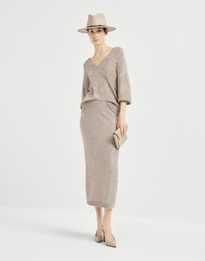 Dazzling Texture-Rock Beige Damen - Brunello Cucinelli