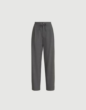 Tailored track trousers Medium Grey Woman - Brunello Cucinelli