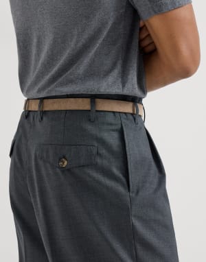 Hose aus Schurwolltuch Anthrazit Herren - Brunello Cucinelli