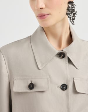 リネンダイアゴナル フォーマルジャケット ベージュ レディース - Brunello Cucinelli