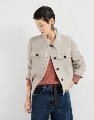 リネンダイアゴナル フォーマルジャケット ベージュ レディース - Brunello Cucinelli