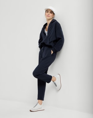 Canvas and suede runners White Woman - Brunello Cucinelli