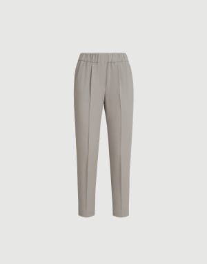 Tailored Jogger trousers Light Grey Woman - Brunello Cucinelli