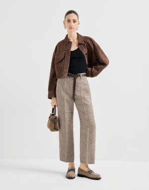 Top aus Rippenjersey Schwarz Damen - Brunello Cucinelli