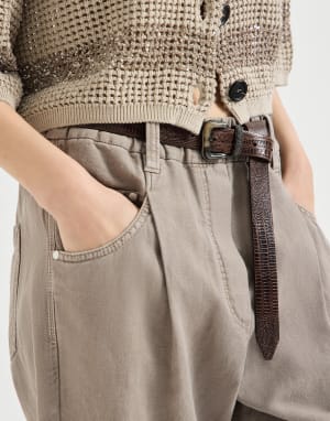 Pantalon cinq poche Terre Femme - Brunello Cucinelli