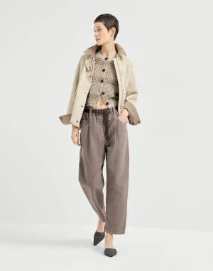 Pantalon cinq poche Terre Femme - Brunello Cucinelli