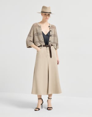Five-pocket flared skirt Beige Woman - Brunello Cucinelli