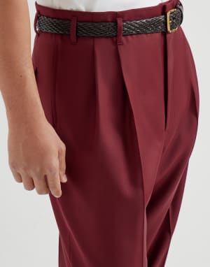 Hose aus Schurwolle Kirschrot Herren - Brunello Cucinelli