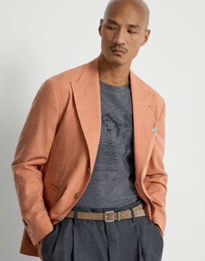 Veste à revers en pointe Abricot Homme - Brunello Cucinelli