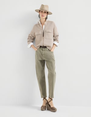 Suede espadrilles Brown Woman - Brunello Cucinelli