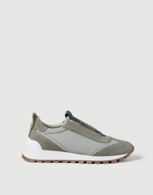 Techno fabric runners Khaki Woman - Brunello Cucinelli