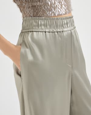 Track trousers Olive Woman - Brunello Cucinelli