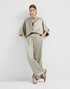 Track trousers Olive Woman - Brunello Cucinelli