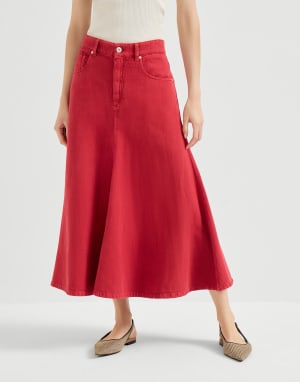 Five-pocket flared skirt Red Woman - Brunello Cucinelli