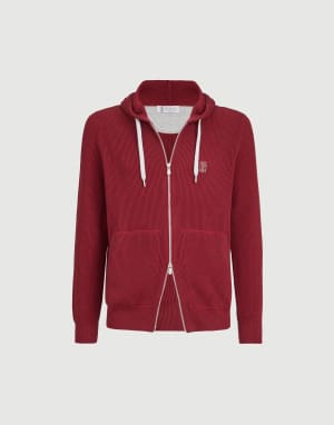 无袖针织上衣 樱桃色 男款 - Brunello Cucinelli