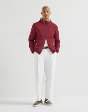 棉摇粒绒卫衣 灰白色 男款 - Brunello Cucinelli