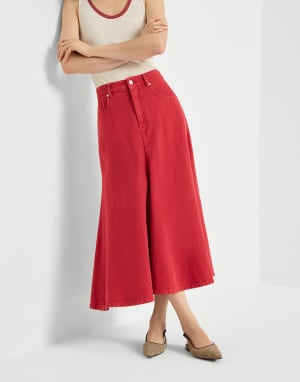 Five-pocket flared skirt Red Woman - Brunello Cucinelli