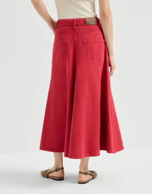 五袋喇叭式半身裙 红色 女款 - Brunello Cucinelli