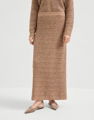 ダズリングブレイド スカート ブラウン レディース - Brunello Cucinelli