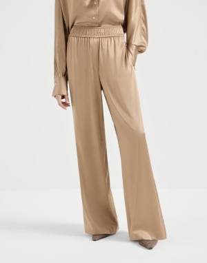 Track trousers Chocolate Woman - Brunello Cucinelli