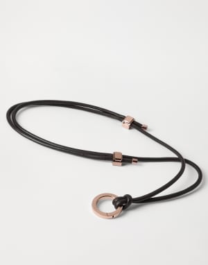 Glasses cord with monili Brown Woman - Brunello Cucinelli