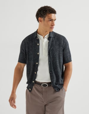 Chemise en maille Lignite Homme - Brunello Cucinelli