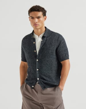 Chemise en maille Lignite Homme - Brunello Cucinelli