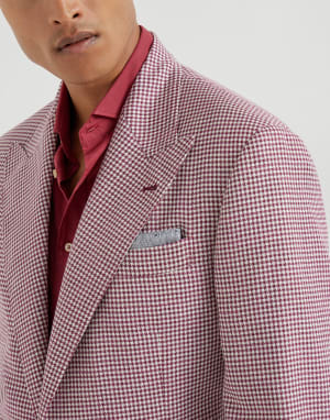 Silk pocket square Grey Man - Brunello Cucinelli