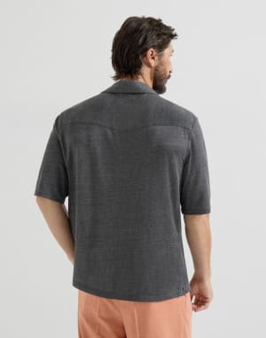 Camisa de jersey Gris Medio Hombre - Brunello Cucinelli
