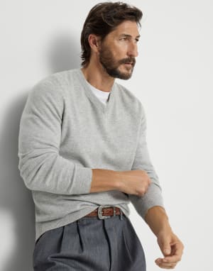 Cashmere sweater Pebble Man - Brunello Cucinelli