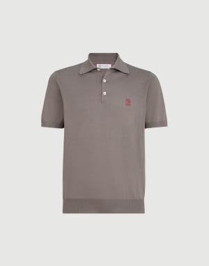 Polo de punto ligero Avellana Hombre - Brunello Cucinelli