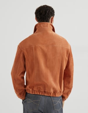 Suede jacket Apricot Man - Brunello Cucinelli