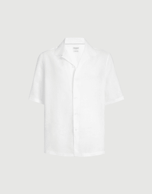 Short sleeve shirt White Man - Brunello Cucinelli