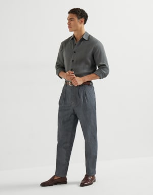 Pantalón de denim confort Gris Medio Hombre - Brunello Cucinelli