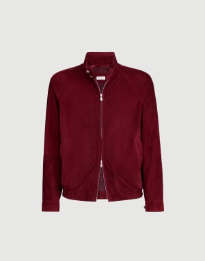 Suede jacket Cherry Man - Brunello Cucinelli