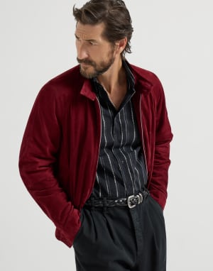 Suede jacket Cherry Man - Brunello Cucinelli