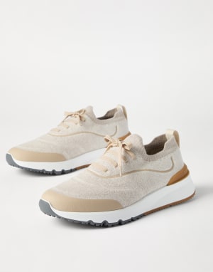 Knit runners Beige Man - Brunello Cucinelli