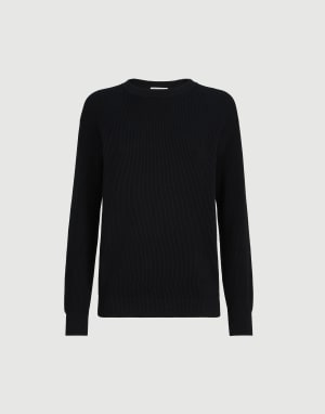 Cotton sweater Black Woman - Brunello Cucinelli
