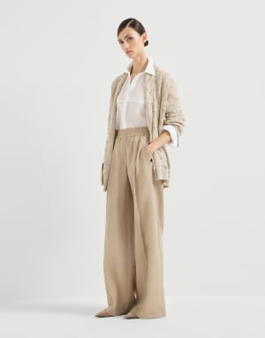 Loose Track-Hose Beige Damen - Brunello Cucinelli