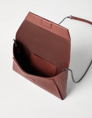 Клатч BC Duo из телячьей кожи Кирпично-красный Женщина - Brunello Cucinelli