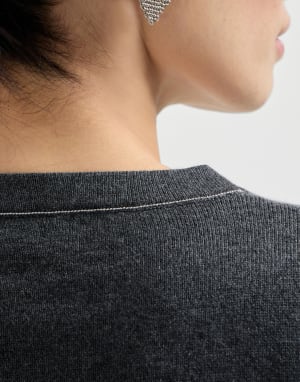 Джемпер из кашемира Бурый Уголь Женщина - Brunello Cucinelli