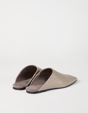 Calfskin slippers Buff Woman - Brunello Cucinelli
